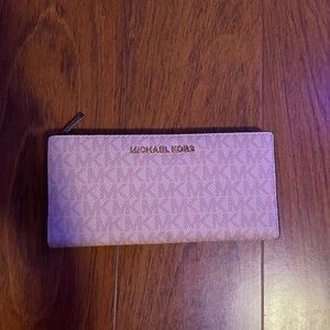 Pink MK wallet two sided.